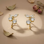 Crystal Butterfly Stud Earrings GWE -115