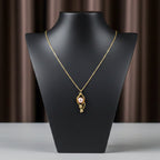 Elegant Gold Teardrop Necklace GWN -43
