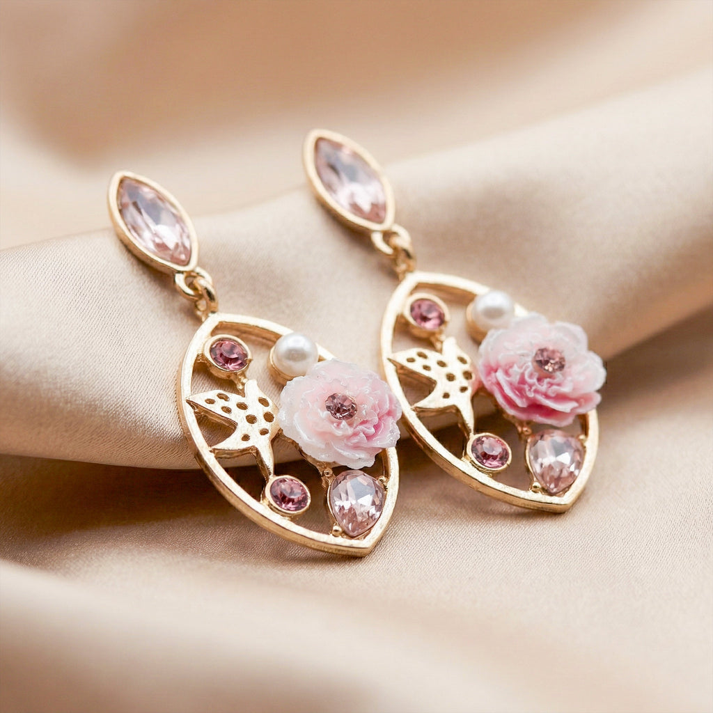 Blush Bloom Earrings GWE -181