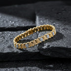 Men’s Two-Tone Textured Link Bracelet GMB -7