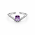 Silver Amethyst Ring GWR -60
