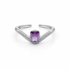 Silver Amethyst Ring GWR -60