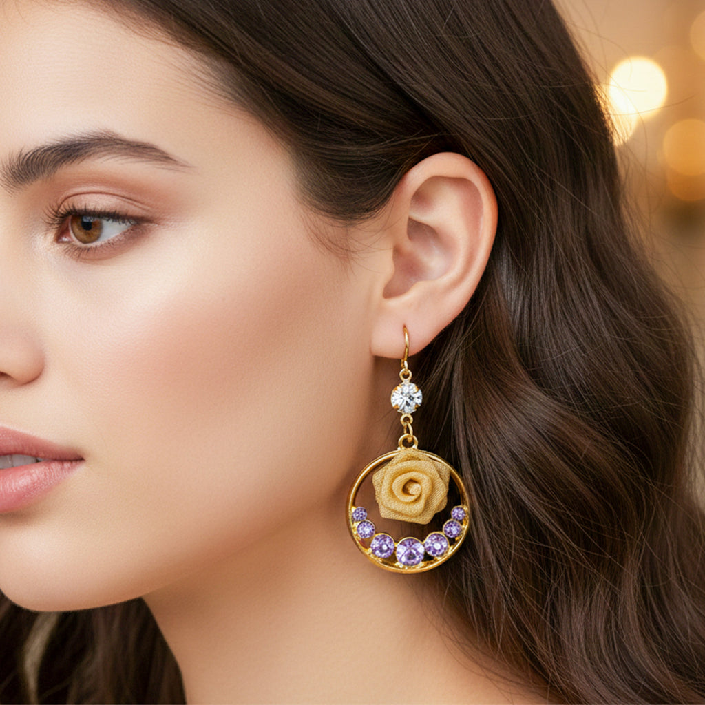 Gold Hoop Earrings GWE -159