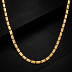 Men’s Gold Tone Rectangular Link Chain GMC -18
