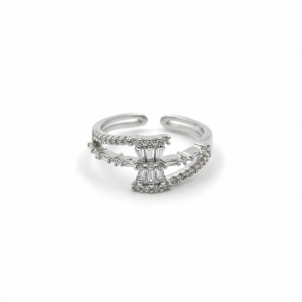 Silver Radiance Bow Ring GWR -55