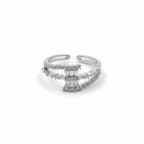 Silver Radiance Bow Ring GWR -55