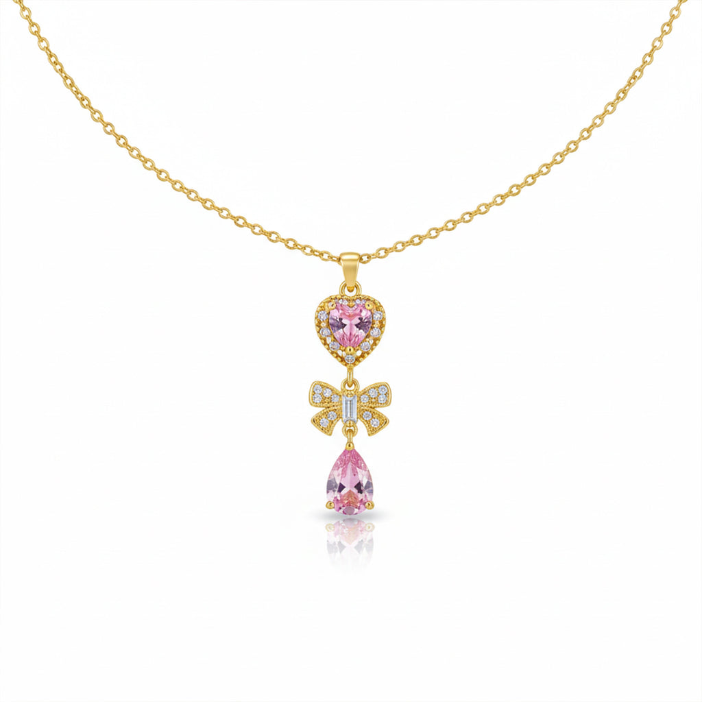 Floral Drop Pendant Necklace GWN -124