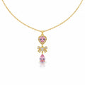 Floral Drop Pendant Necklace GWN -124