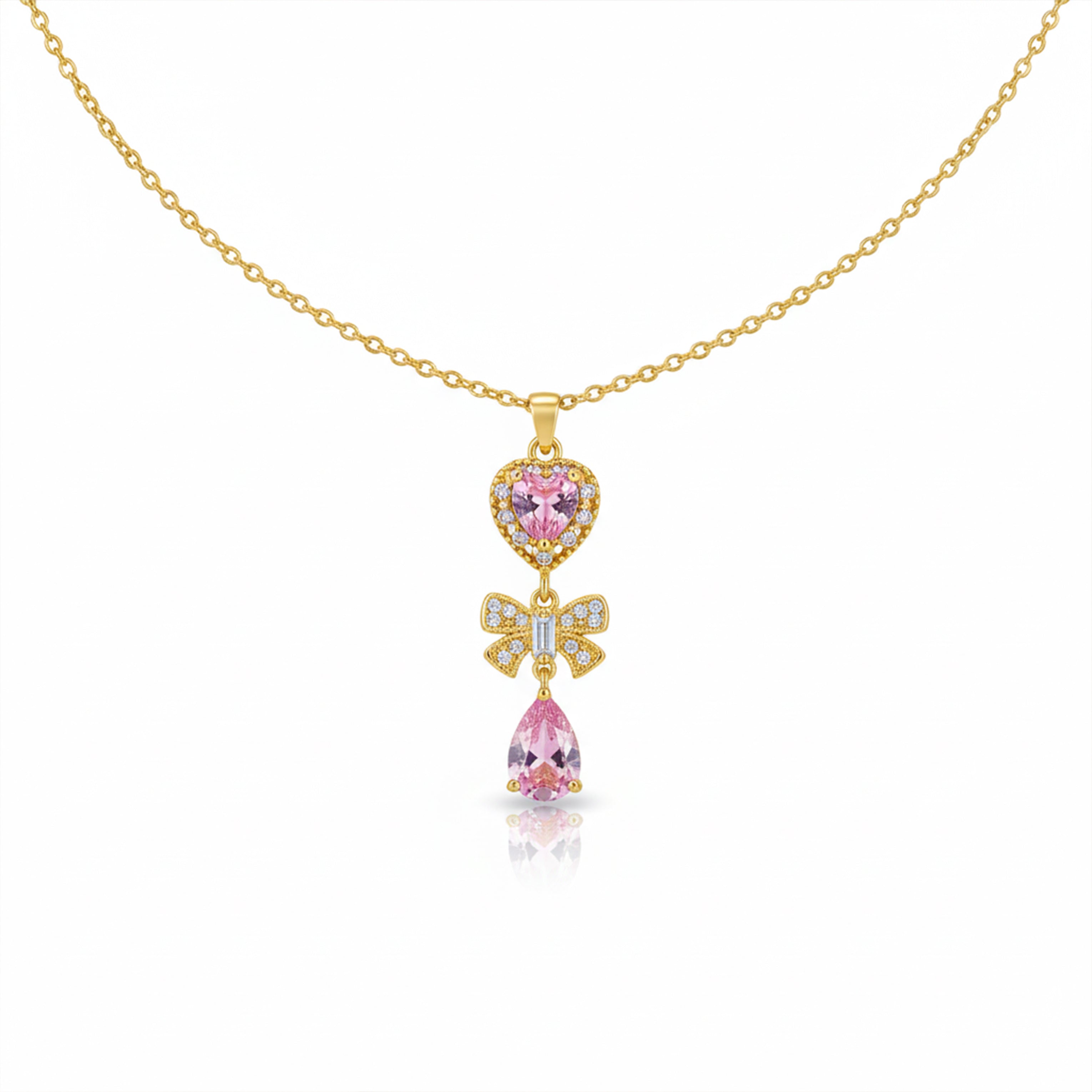 Floral Drop Pendant Necklace GWN -124