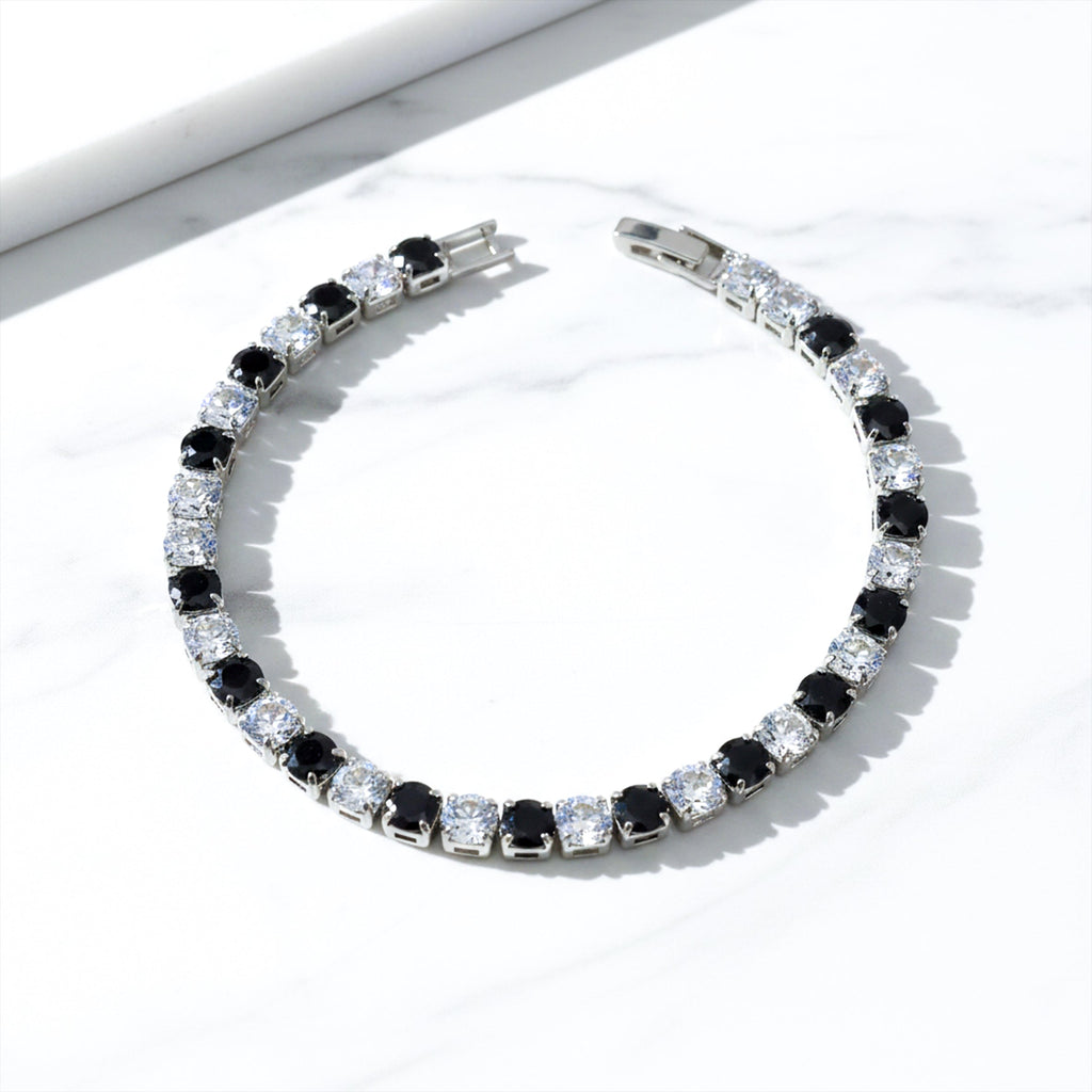 Black & White Crystal Bracelet GWB -57