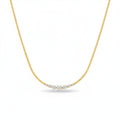 Crystal Bar Herringbone women Neckless GWN -128
