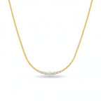 Crystal Bar Herringbone women Neckless GWN -128