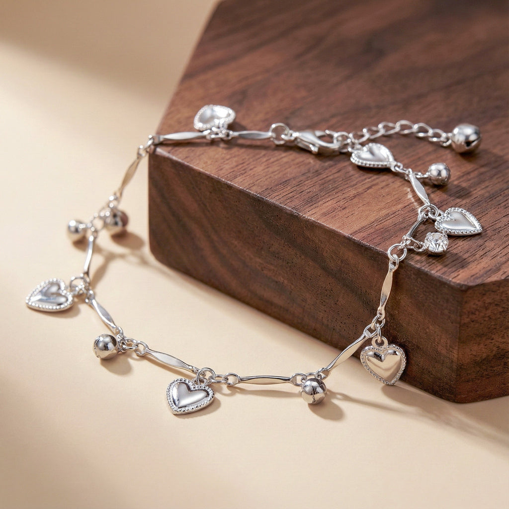 Heart Charm Anklet GWA -36
