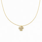 Crystal Clover Pendant Necklace GWN -125