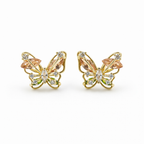 Elegant Butterfly Crystal Stud Earrings GWE -151