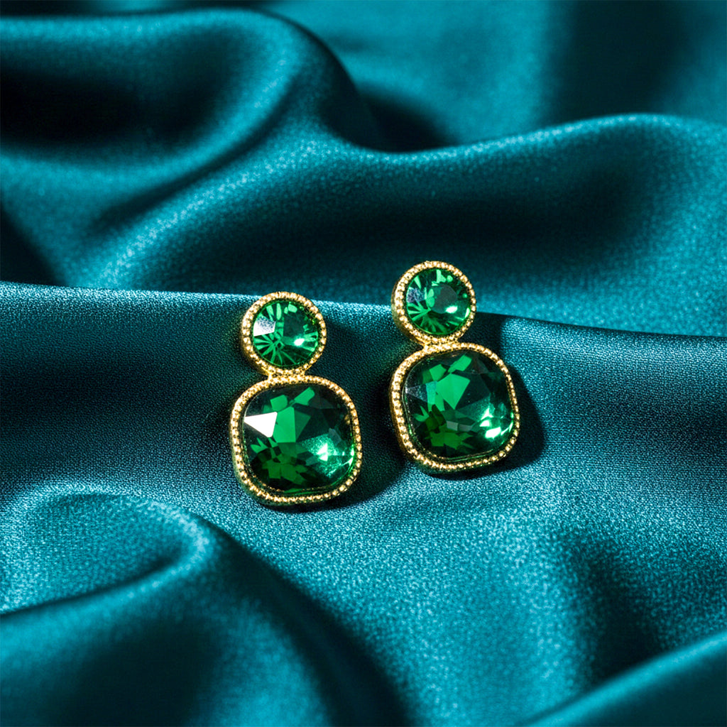 Emerald Square Earrings GWE -152