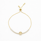 Gold Lucky Symbol Adjustable Bracelet GWB -108