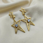Celestial Star Drop Earrings GWE -78