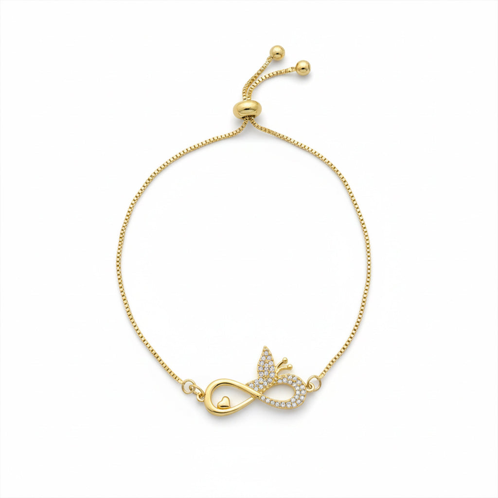 Infinity Butterfly Adjustable Bracelet GWB -167