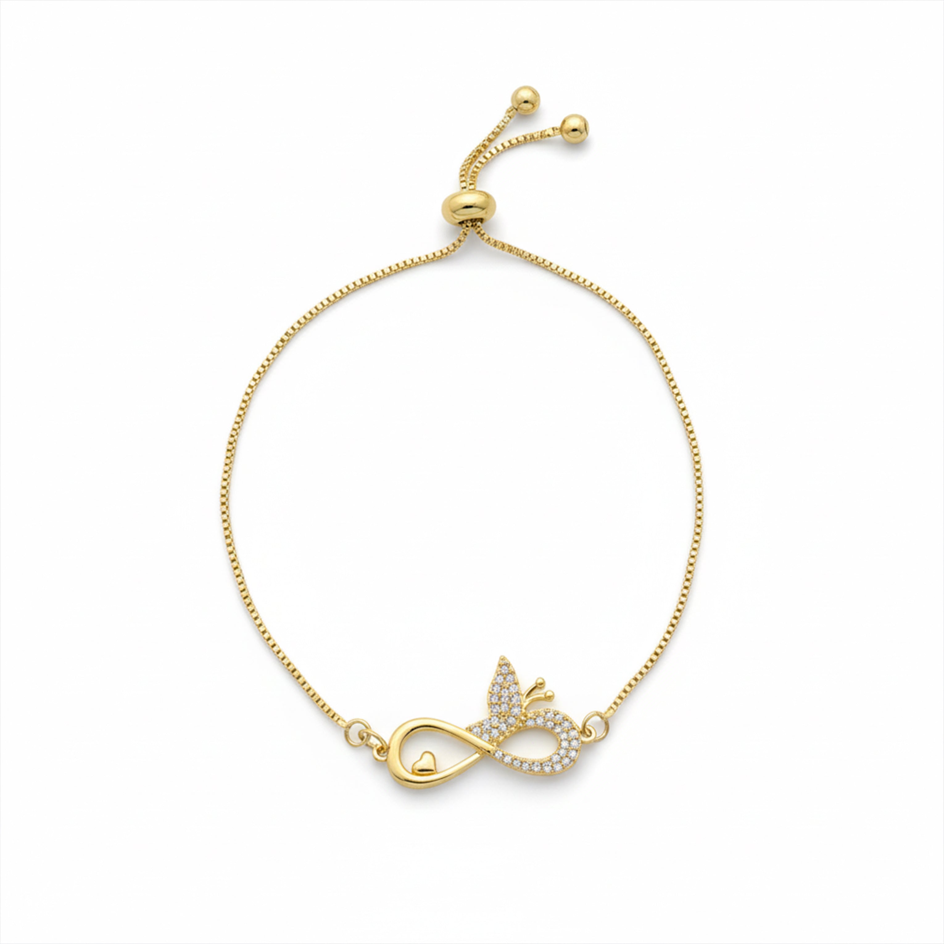 Infinity Butterfly Adjustable Bracelet GWB -167