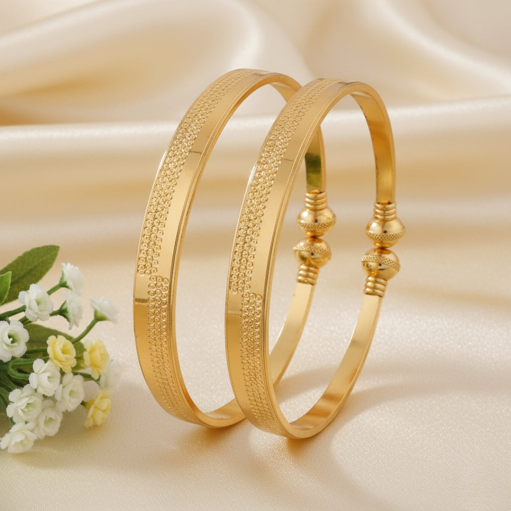 Wibestone Elegant Line Kada Set – Minimal Grace, Timeless Style