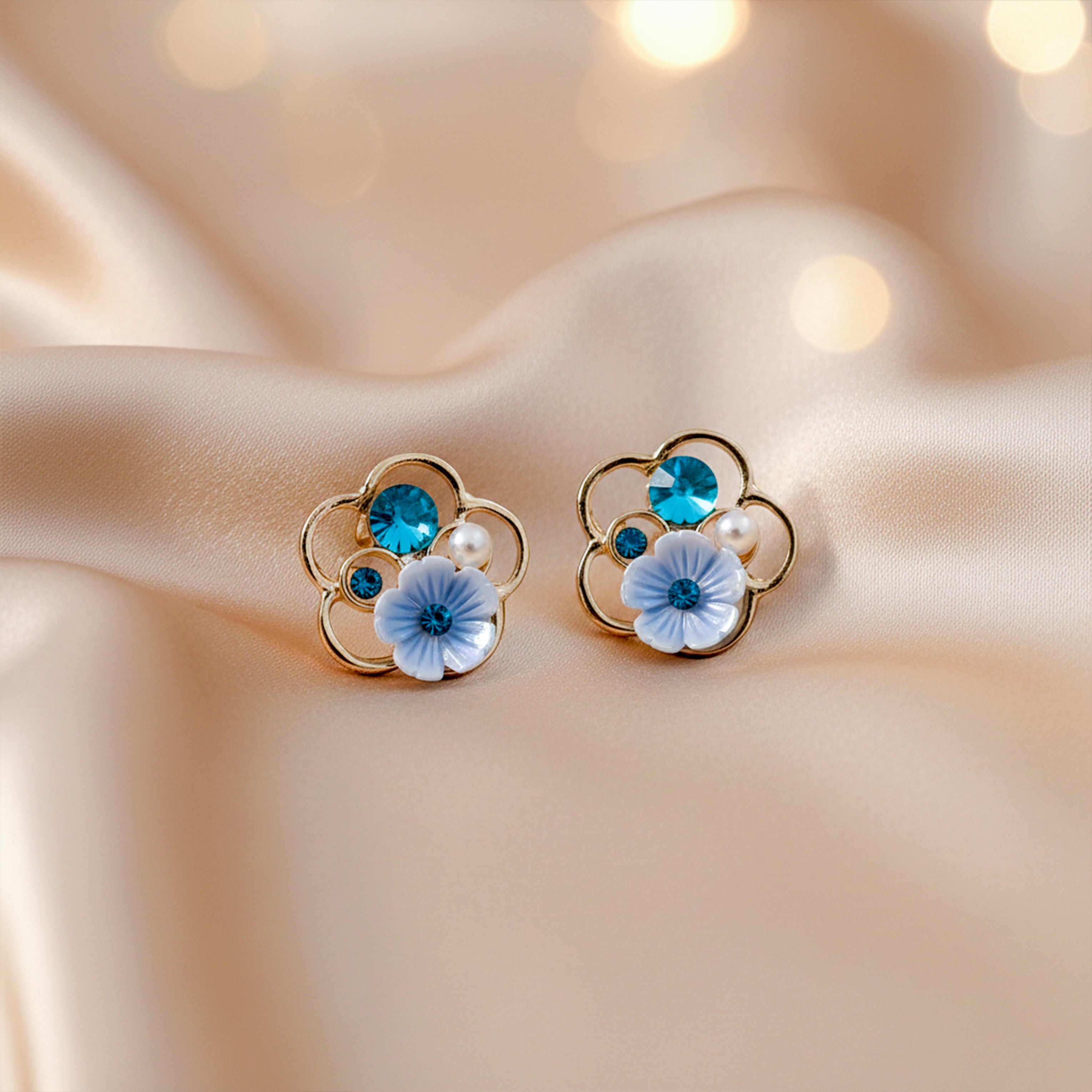 Sky Bloom Stud Earrings GWE -236