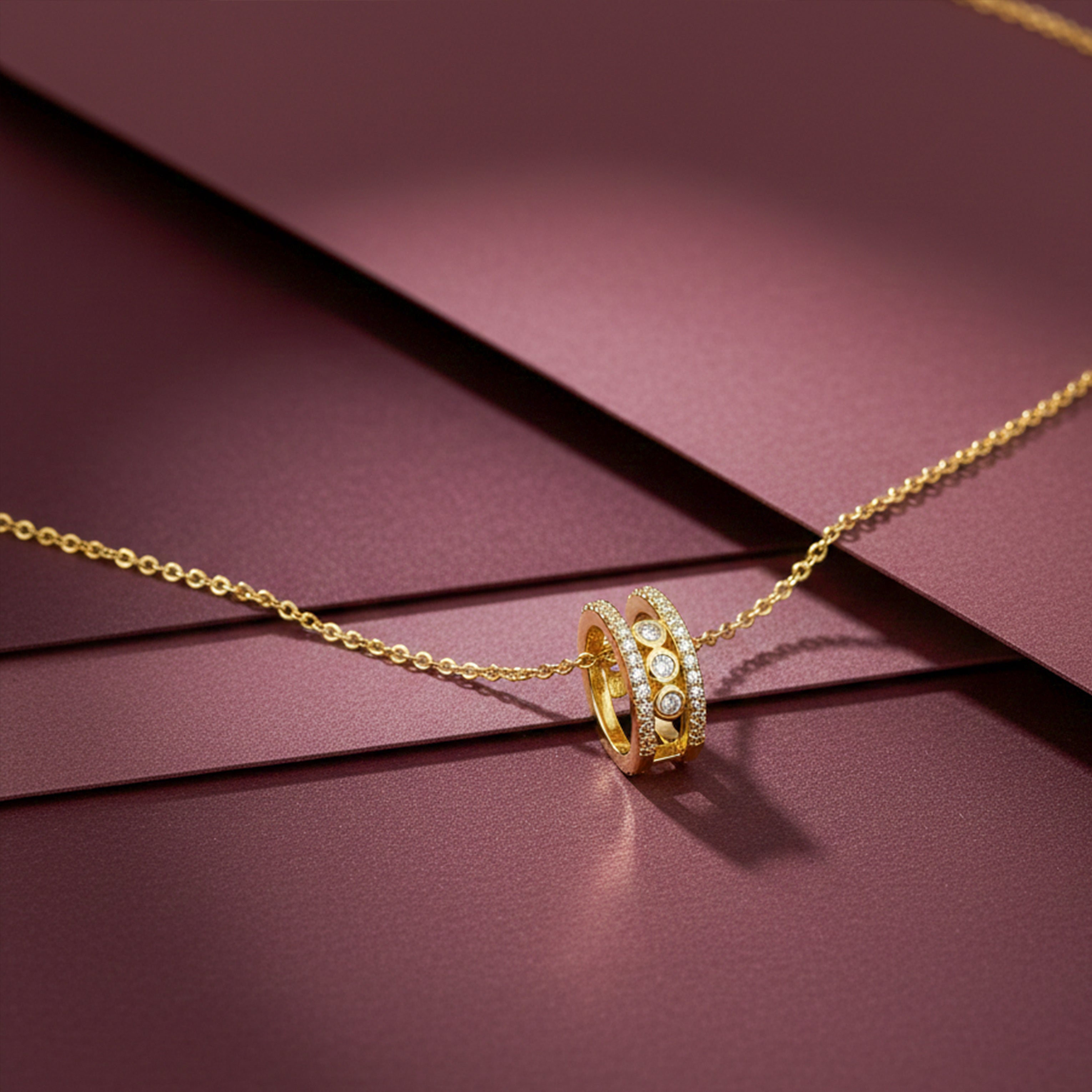 Spark Bar Pendant Necklace GWN -47