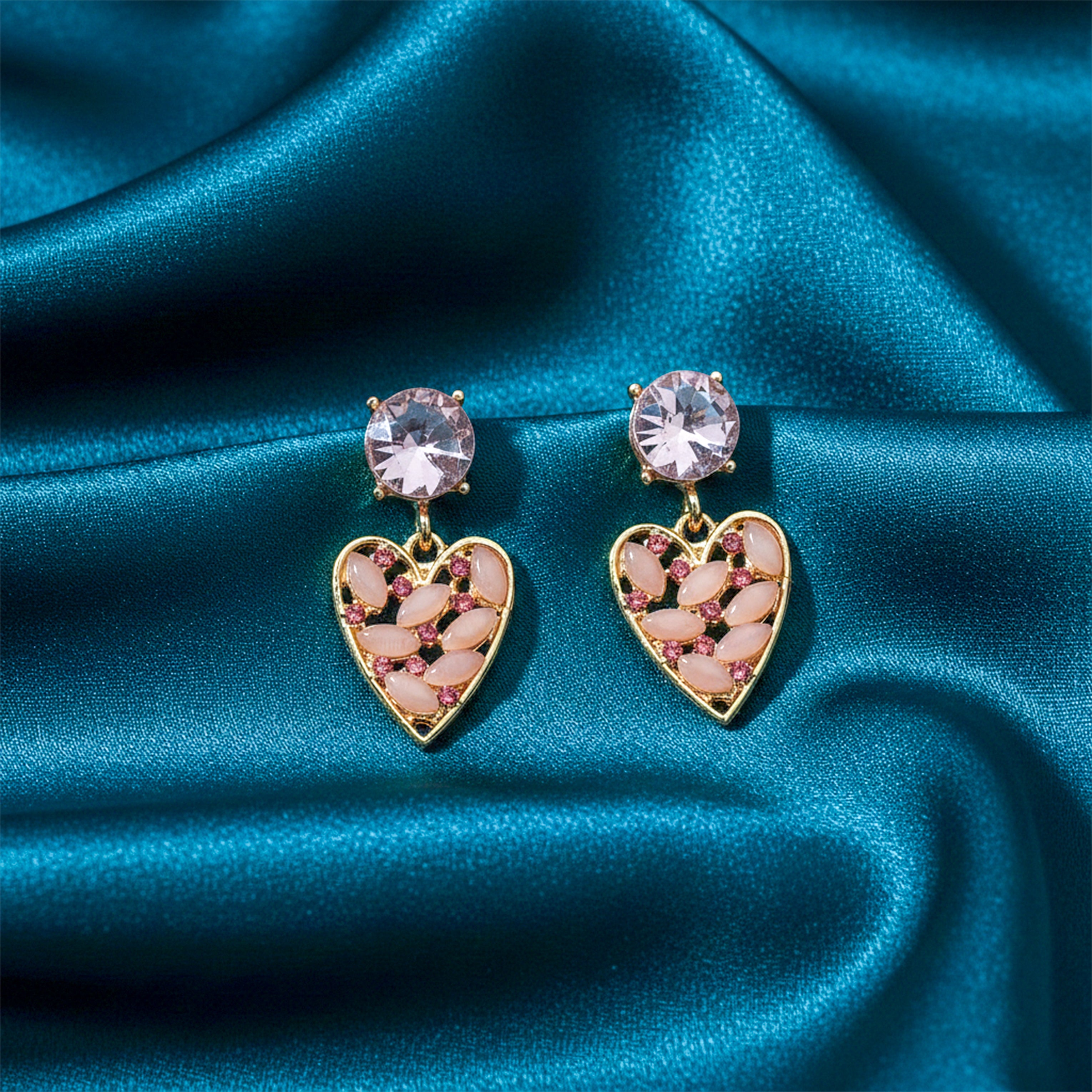 Blush Heart Earrings GWE -211