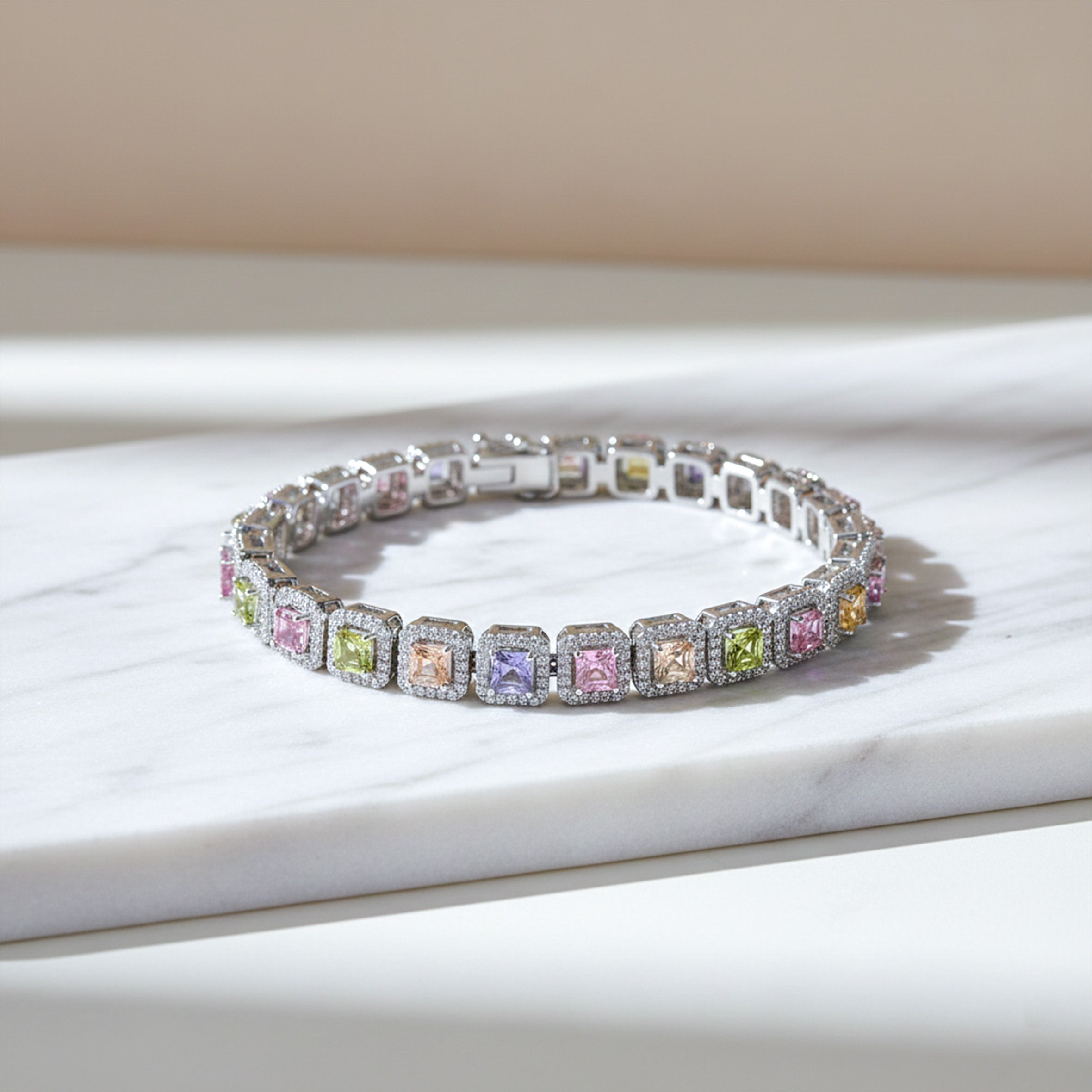 Princess Cut Bracelet GWB -145