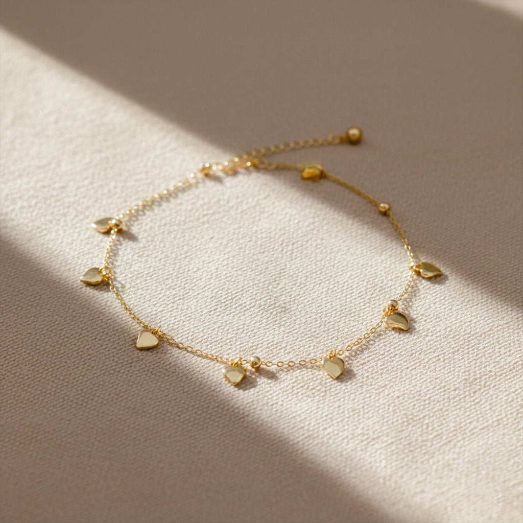 Mini Heart Charm Anklet GWA -51