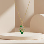 Emerald Grape Charm Pendant Necklace GWN -111