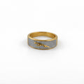 Men’s Gold & Silver Crocodile Design Ring GMR -29