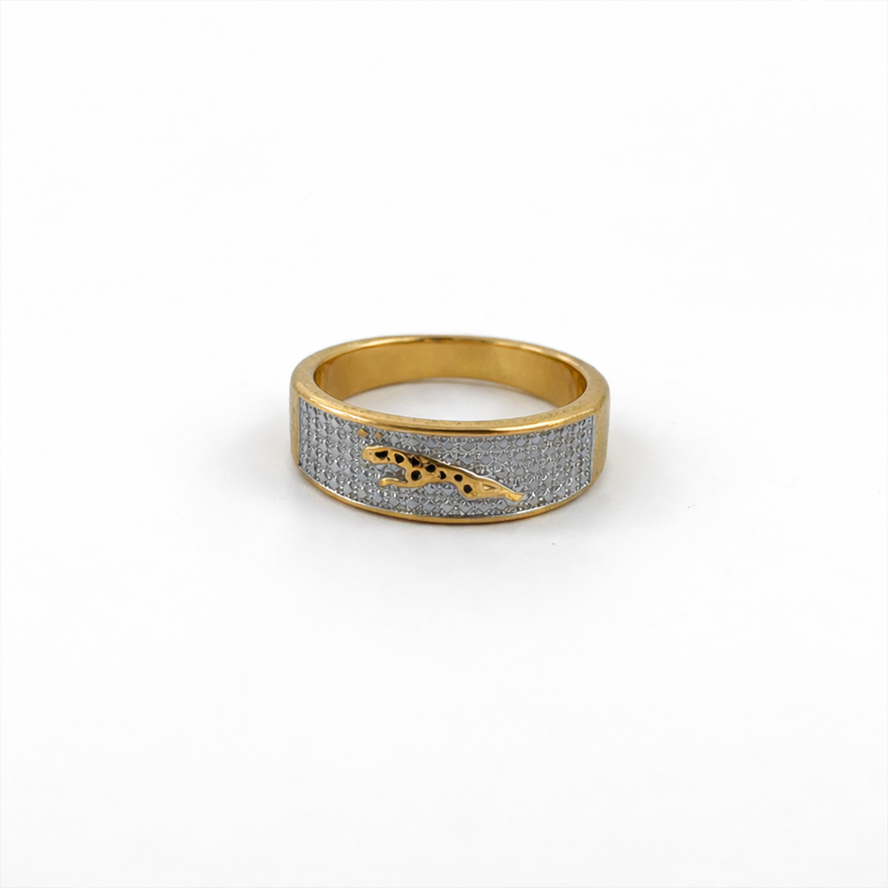 Men’s Gold & Silver Crocodile Design Ring GMR -29