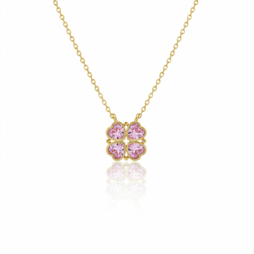 Clover Heart Pendant Necklace GWN -85