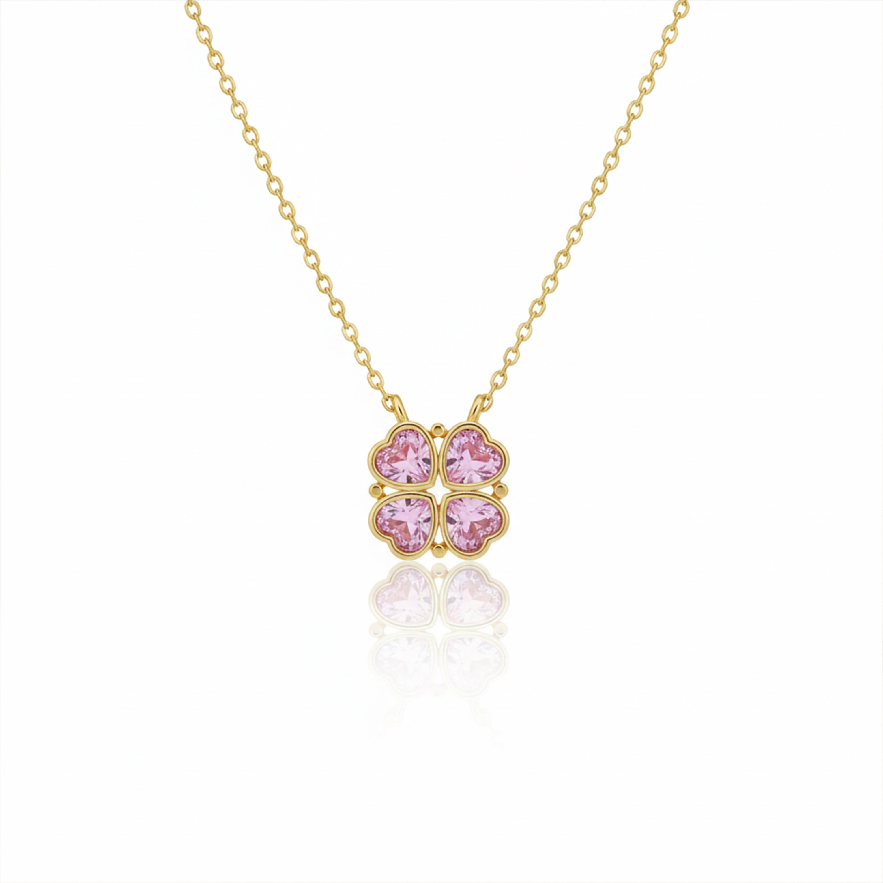 Clover Heart Pendant Necklace GWN -85