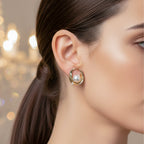 Luna Pearl Orbit Earrings GWE -58
