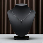 Silver Interlock Spark Pendant Necklace GWN -60