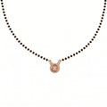 Rose Gold Circular Stone Mangalsutra GM -56