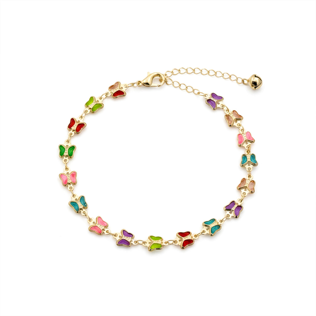 Rainbow Butterfly Anklet GWA -35