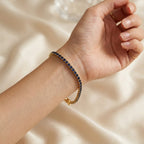 Navy Blue Gold Tennis Bracelet GWB -75