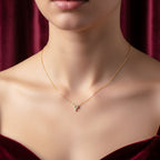 Golden Clover Spark Pendant Necklace GWN -55