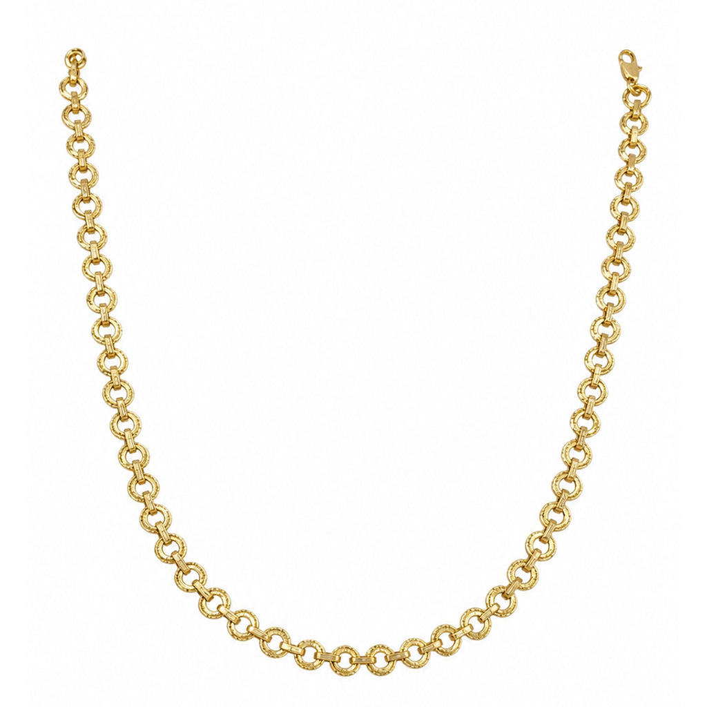 Men’s Gold Tone Classic Round Link Chain GMC -21