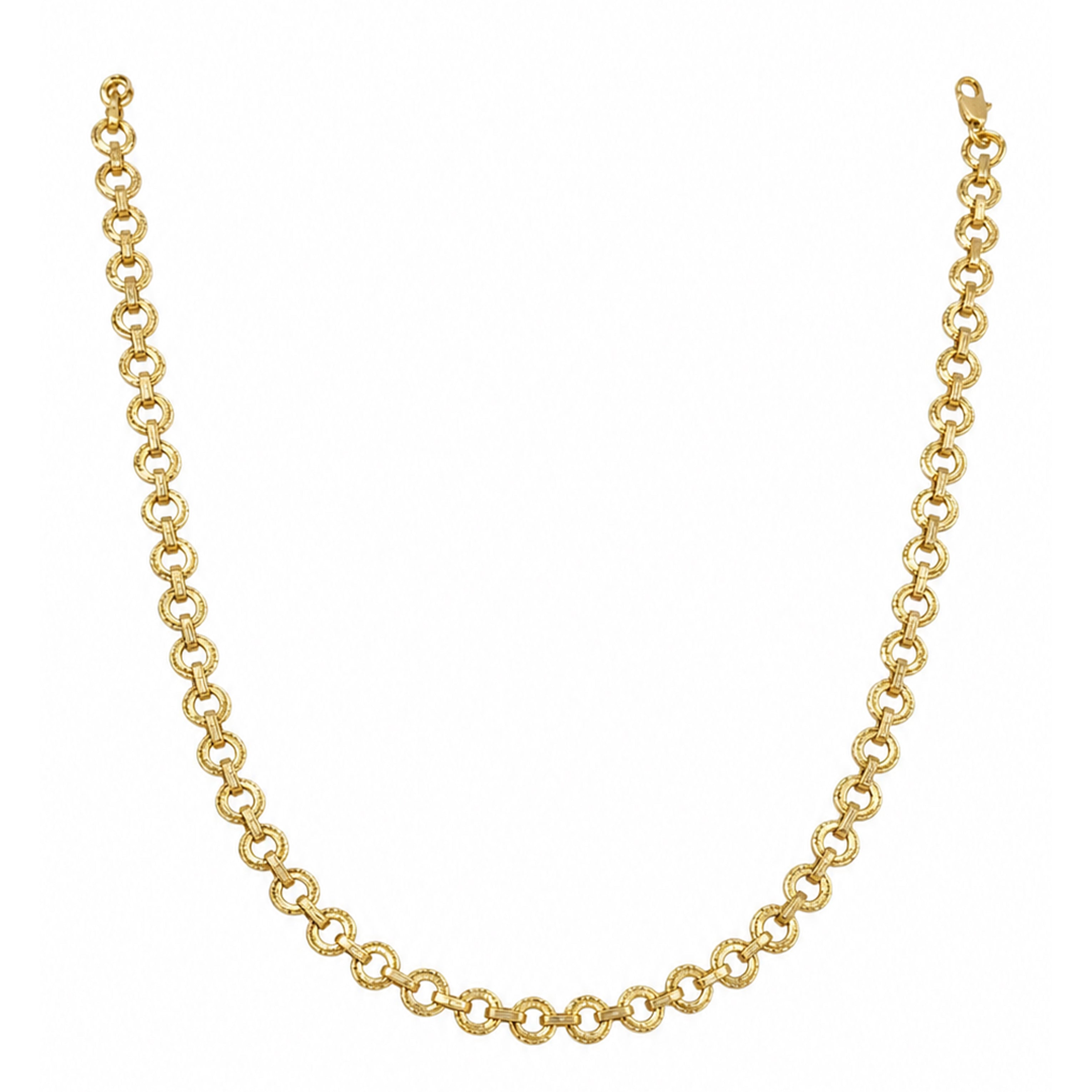 Men’s Gold Tone Classic Round Link Chain GMC -21