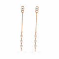 Pearl Chain Drop Earrings GWE -96