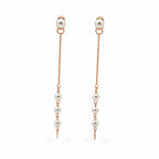 Pearl Chain Drop Earrings GWE -96