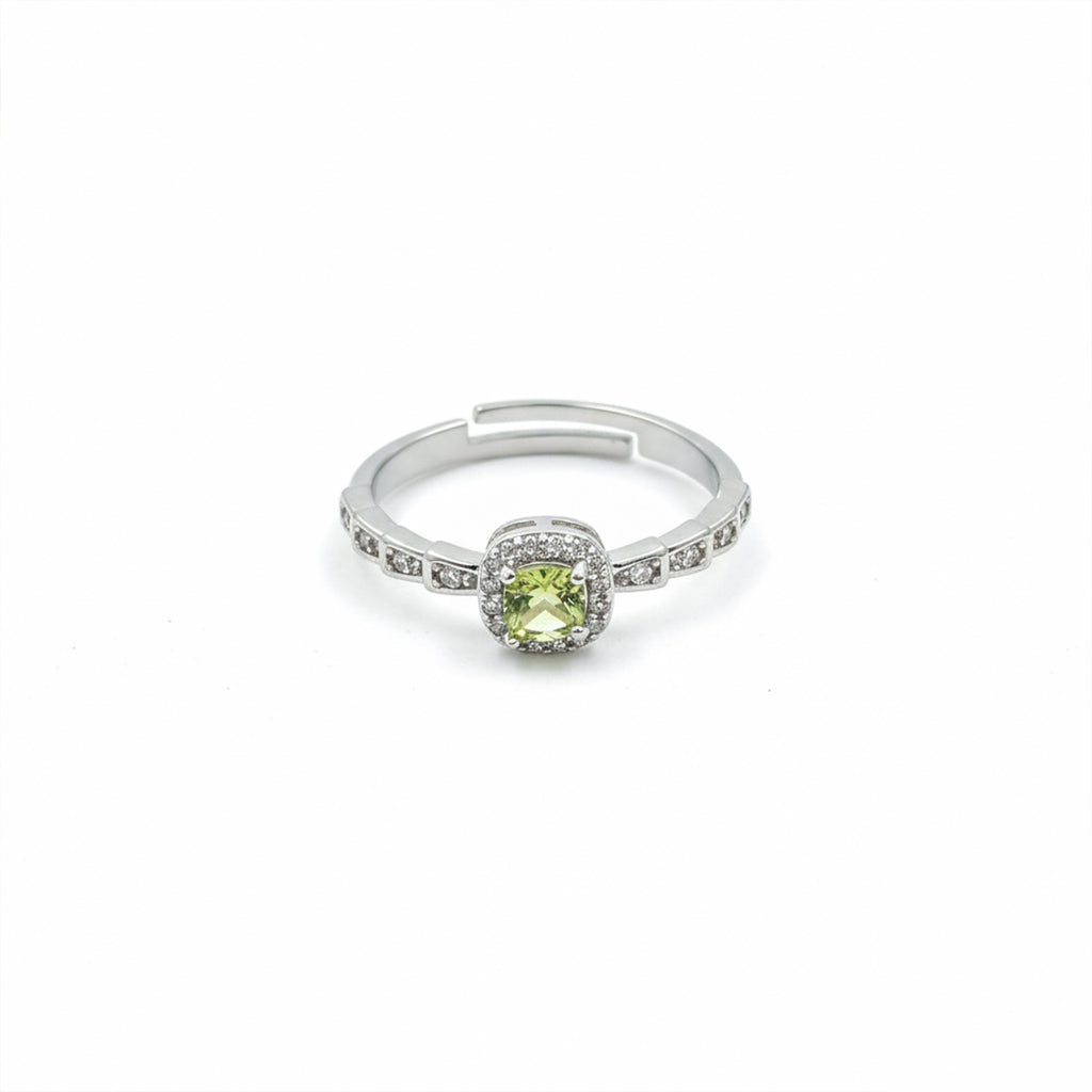 Emerald Glow Halo Ring GWR -39