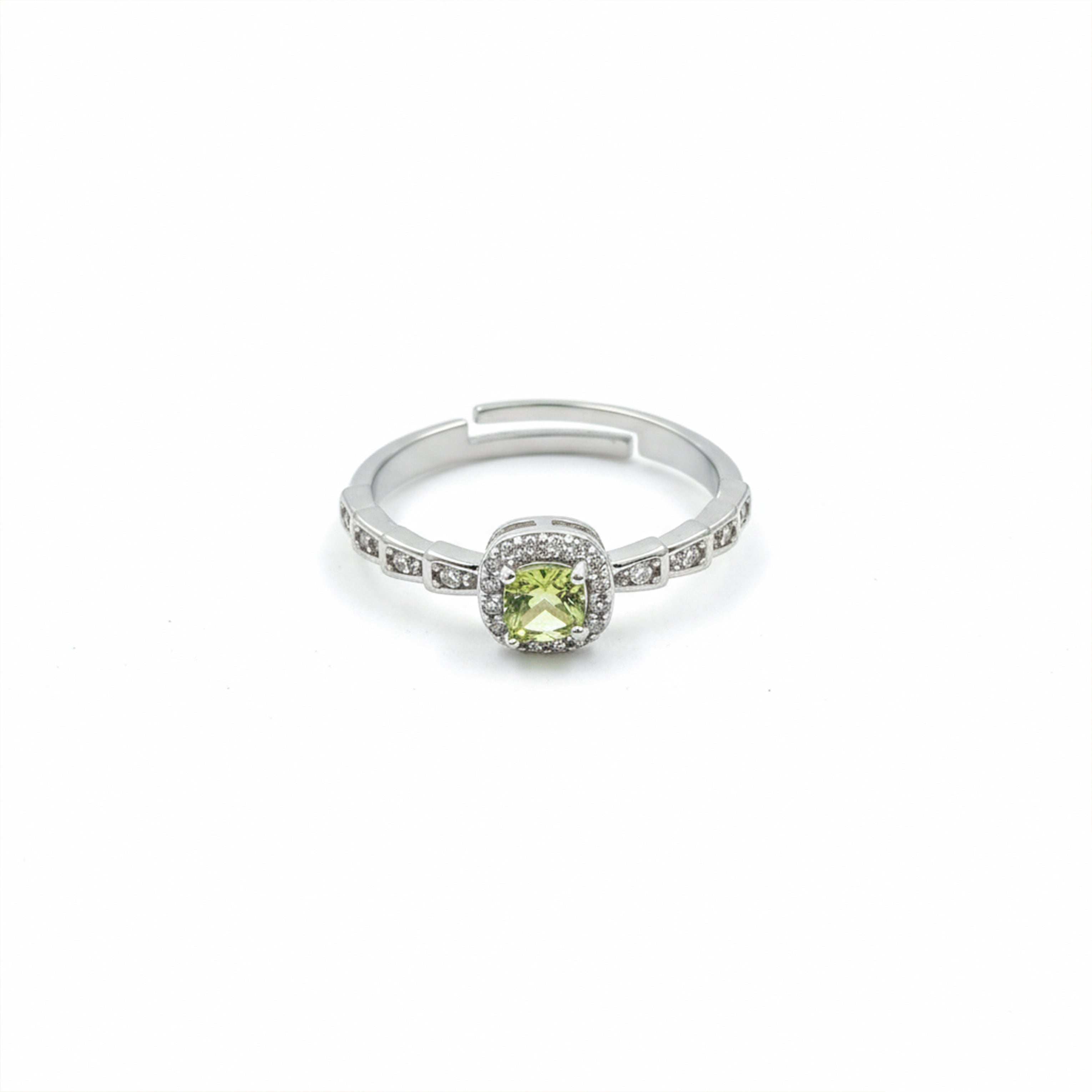 Emerald Glow Halo Ring GWR -39