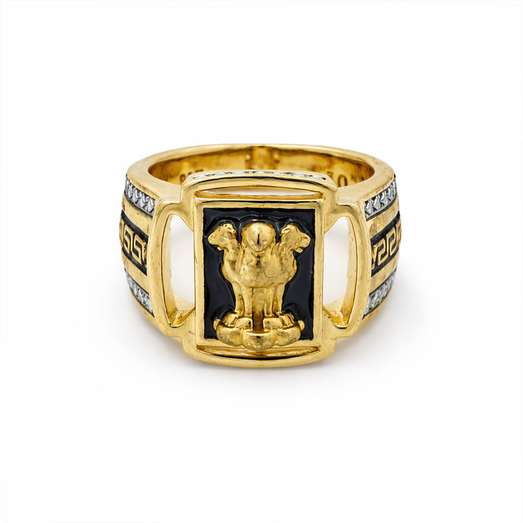 Men’s Gold-Tone Buddha Statement Ring GMR -12