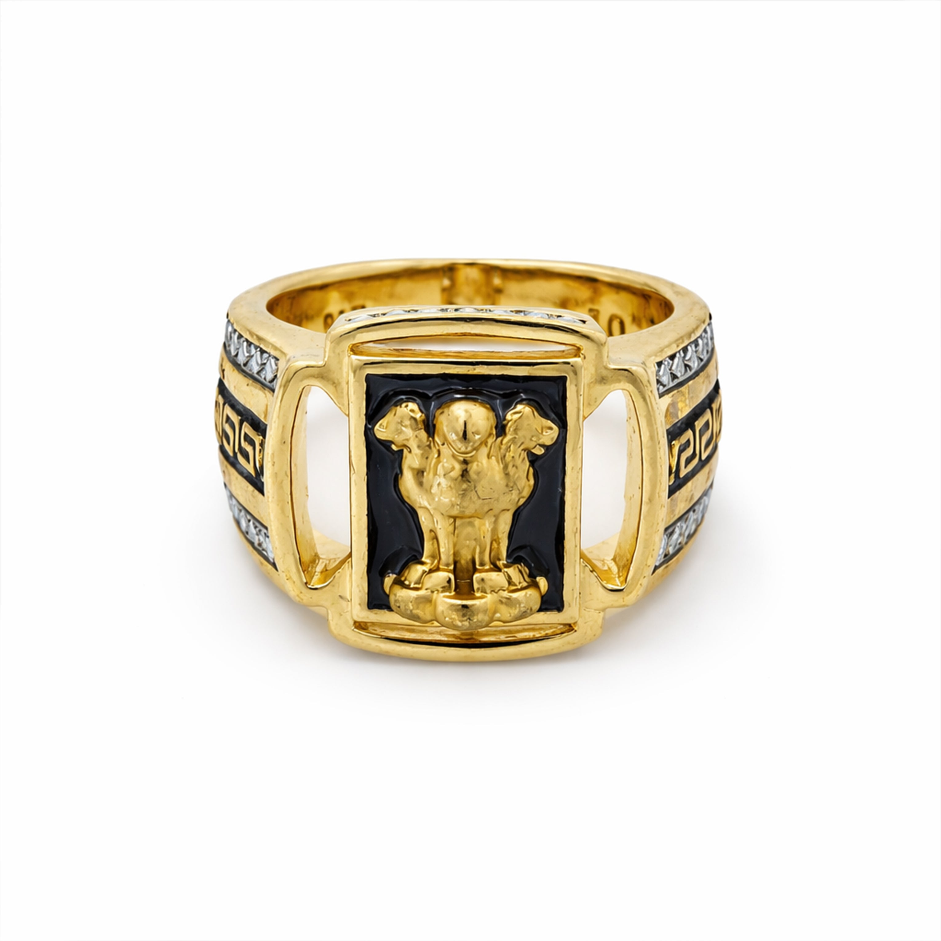 Men’s Gold-Tone Buddha Statement Ring GMR -12