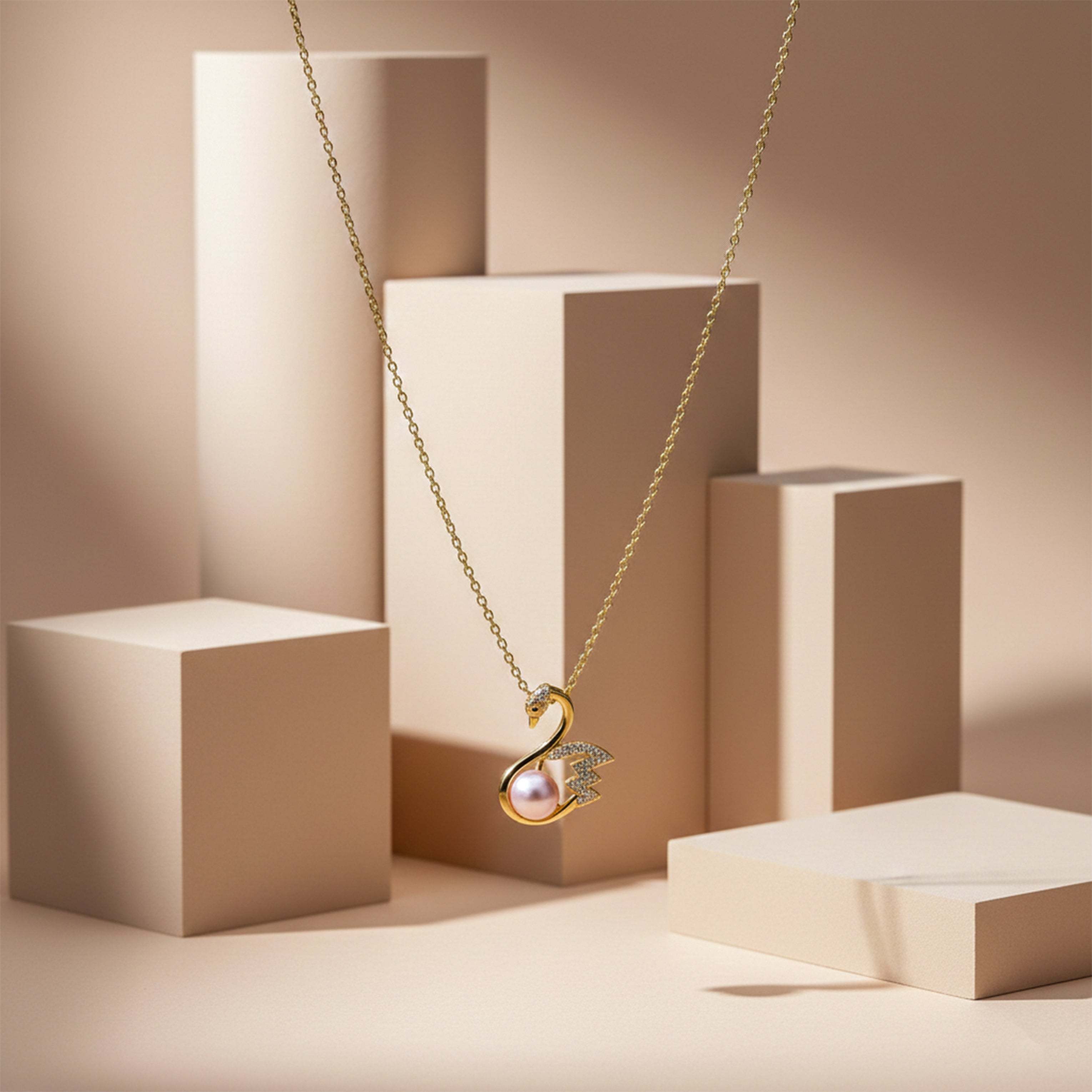 Golden Swan Necklace GWN -36